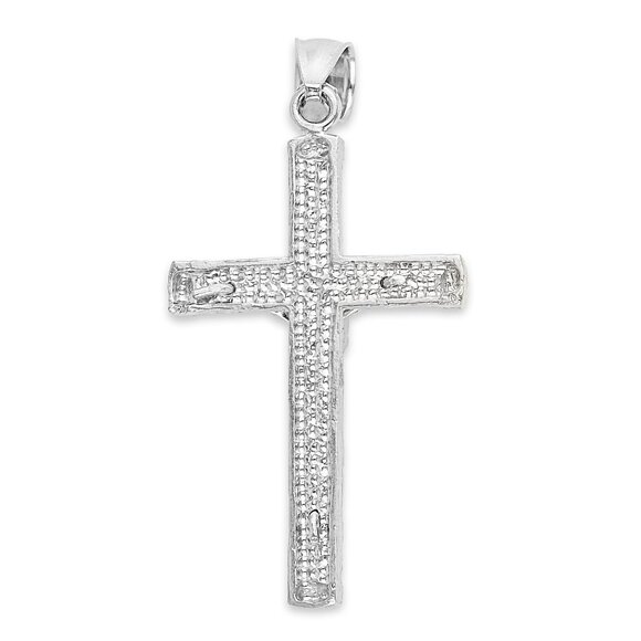925 Sterling Silver Crucifix for Men - Silver Cross Pendant - Picture 3 of 5